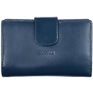 Women's leather wallet SEGALI 70092 blue - Wallet