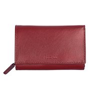 Women's leather wallet SEGALI 70091 A red - Wallet