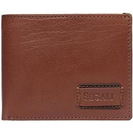 Men's leather wallet SEGALI 70076 cognac - Wallet