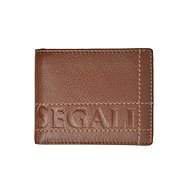 Men's leather wallet SEGALI 19052 tan - Wallet