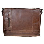 men's leather bag SEGALI 25581 brown - Laptop Bag