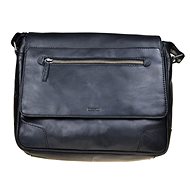 men's leather bag SEGALI 25580 black - Laptop Bag