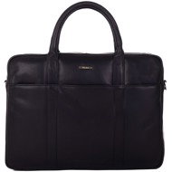 Men's leather bag SEGALI 7009 black - Laptop Bag