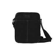 men's leather shoulder bag SEGALI 7018 black - Shoulder Bag