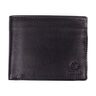 Men's leather wallet SEGALI 1018 black - Wallet