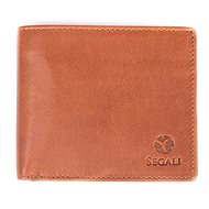 Men's leather wallet SEGALI 148 cognac - Wallet
