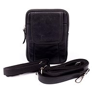 Shoulder bag leather SEGALI 107 black - Shoulder Bag