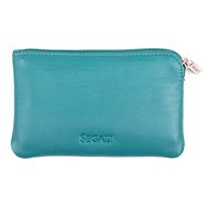 Leather key ring SEGALI 7289 emerald - Wallet