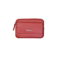 Leather key ring SEGALI 7483 A red - Wallet