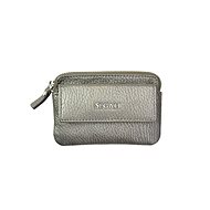 Leather key ring SEGALI 7483 A plata vieja - Wallet
