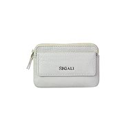 Leather key ring SEGALI 7483 A grey - Wallet