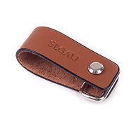 Leather key ring SEGALI 7298 brown - Wallet
