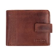 Men's leather SEGALI 54050 chestnut - Wallet
