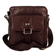Men's leather bag Segali 3289 brown - Shoulder Bag