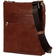 Men's leather bag Segali 343 cognac - Shoulder Bag