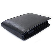 Arwel Marston leather wallet with dark blue clasp - Wallet