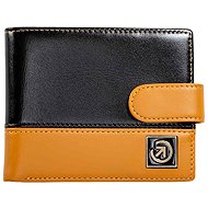 Meatfly Nathan Premium, black/cinnamon brown - Wallet
