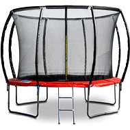 G21 SpaceJump, 305 cm, red, with safety net + free steps - Trampoline