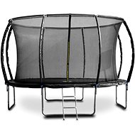G21 SpaceJump, 366 cm, black, with safety net + free steps - Trampoline