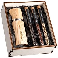 . pepper field Set of test tubes with natural grinder in gift box (3x10g) - Gift Set