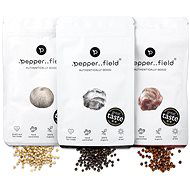 .pepper..field Kampotský pepř černý, červený a bílý - STARTERPACK (3 × 20 g) - Pepř