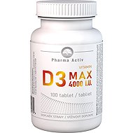 Pharma Activ Vitamin D3 Max 4000 I. U. 100 tablets - Vitamin D3