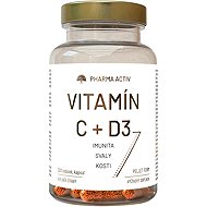 Pharma Activ Vitamin C + D3 120 capsules - Vitamins
