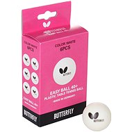 Butterfly Easy Ball 40+ 6 pcs multipack 6 pcs - Table Tennis Balls