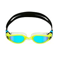 Aqua Sphere Kaiman Exo titanium. Mirrored glass blue yellow - Swimming Goggles