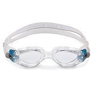 Aqua Sphere Kaiman Small clear glass transparent/turquoise buckles - Swimming Goggles