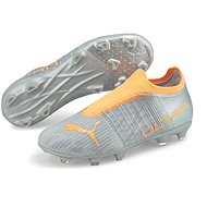 PUMA_ULTRA 3.4 FG/AG Jr silver/orange - Football Boots