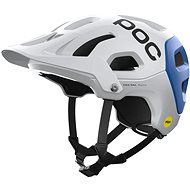 POC Helmet Tectal Race MIPS Hydrogen White/Opal Blue Metallic/Matt SML - Bike Helmet