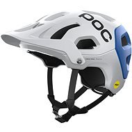 POC Helmet Tectal Race MIPS Hydrogen White/Opal Blue Metallic/Matt LRG - Bike Helmet