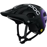 POC Helmet Tectal Race MIPS Uranium Black/Sapphire Purple Metallic/Matt SML - Bike Helmet