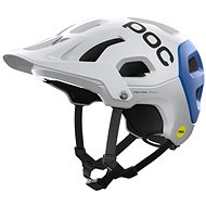 POC Helmet Tectal Race MIPS Hydrogen White/Opal Blue Metallic/Matt MED - Bike Helmet