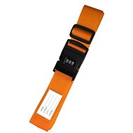 Kufryplus Strap with lock and name tag LSWL412 Orange - Strap on trunk