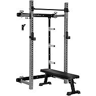 HMS Multifunctional folding weight bench - Power Rack KLT34, red - Multi Gym