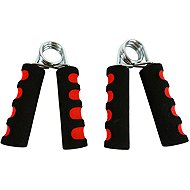 ACRA Foam Finger Strengthener with Spring, Black/Red, 2 pcs - Hand exerciser