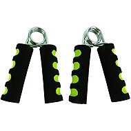 ACRA Foam Finger Strengthener with Spring, Black/Green, 2 pcs - Hand exerciser