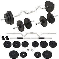 SHUMEE Sada činek barbell a dumbbell 30 kg - Dumbell Set