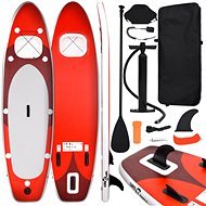 SHUMEE Nafukovací SUP paddleboard a příslušenství červený 330 × 76 × 10 cm - Paddleboard