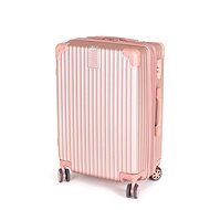 PRETTY UP ABS25 on wheels medium, golden pink - Suitcase