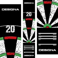 Designa Dart Mat Dartboard 20 - Carpet