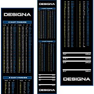 Designa Dart Mat Checkout Blue - Carpet