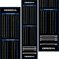 Designa Dart Mat Checkout Wide Blue - Carpet