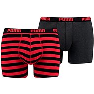 Puma STRIPE 1515 BOXER, Black/Red, size L - Boxer Briefs