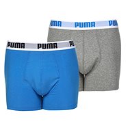 Puma Basic Boxer (2 pairs), Grey/Blue, size M - Boxer Briefs