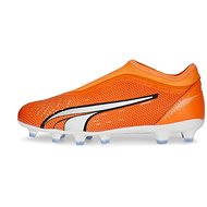 Puma Ultra Match LL FG/AG Jr oranžová/bílá EU 31,5 / 185 mm - Football Boots