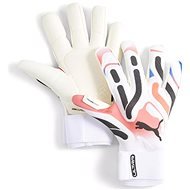 Puma Unisex Ultra Ultimate Hybrid White/Blue/Fire Orchid velikost 8,5 - Goalkeeper Gloves