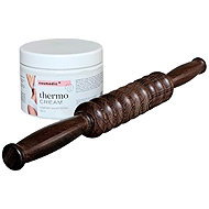 Adonis Massage roller wood with supporting THERMO cream - Massage Roller